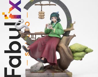 Maomao STL File for Resin 3D Printing | Anime Herbalist Girl Statue | Digital Download