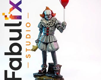 File STL di stampa 3D di un clown horror ad alto dettaglio / Statua di un giullare da circo inquietante / Modello digitale in scala 1:6