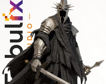 Rey Espectro del Anillo Oscuro – Señor de las Sombras Épico Figura STL de Impresión 3D + Busto