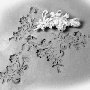 Ton Patteren Briefmarken, Textur-Stempel, handgemachte Stempel, Keramik Ton Stempel für Keramik-Ton, Fimo, Metall-Ton, Seife - 233