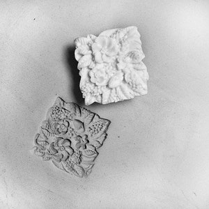 clay stamps -pottery tools -metal stamps -soap stamps -bisque stamps -ceramic stamps - -Square stamp - # 270
