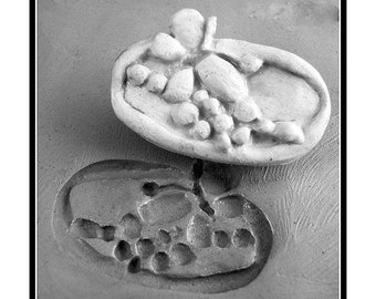 hand carved bisque clay stamps for stoneware clay, polymer clay, metal clay, and crafts. ( 74 )