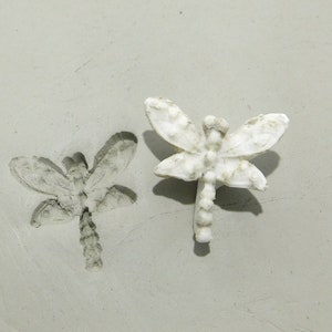 dragonfly stamp,pottery stamps,ceramic stamps, Clay stamps, polymer clay stamps, metal clay tools, pottery tools, # 295