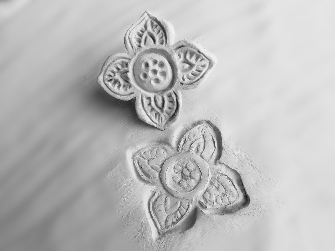 Ceramic Stamp, Textural Stamps, Clay Stamps, for Stamping on Stoneware Clay, Polymer Clay, Metal