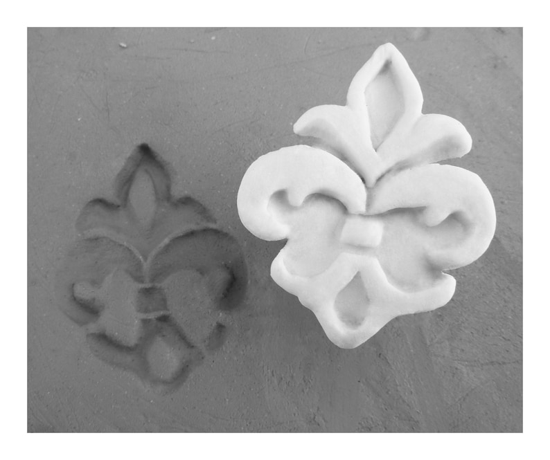 pottery stamps Pottery tool Texture pattern tool Handmade Stamps, Ceramic Stamps, Bisque Stamps 429 image 1