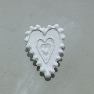 Bisque heart Stamps, clay tools Pattern Tool , Handmade Stamp, ceramic stamp, clay stamps 296 image 2