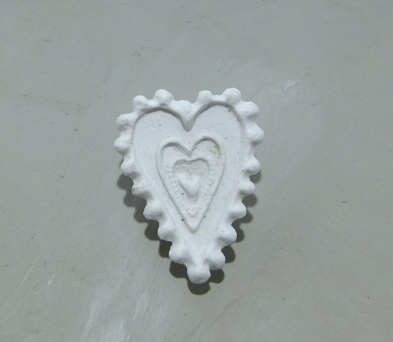 Bisque heart Stamps, clay tools Pattern Tool , Handmade Stamp, ceramic stamp, clay stamps 296 image 2