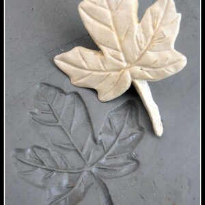 pottery stamp bisque Maple leaf stamp for stamping on stoneware clay, polymer clay, metal clay, crafts, and fondart foods 34 image 4