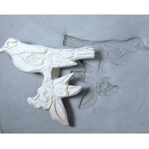 pottery stamps,ceramic stamps, Clay stamps, polymer clay stamps, metal clay tools, pottery tools, bird stamp -  (  260 )