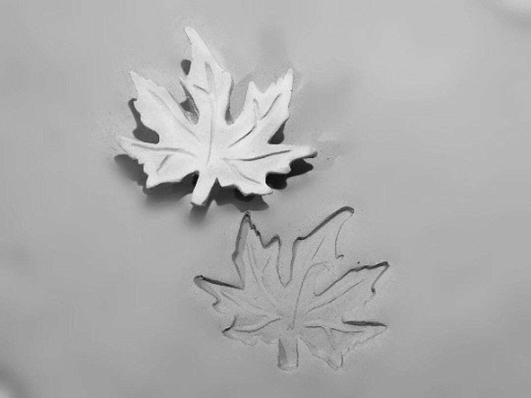 Bisque Pottery Stamps bisque Pottery Stamp leaf Stamp Hand Carved Stamp