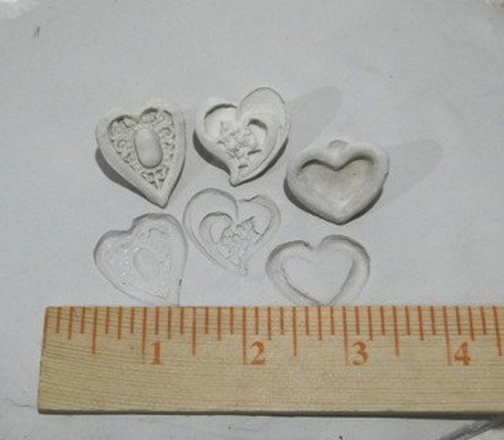 Ceramic Stamps , 5 Large Clay Stamps , Handmade Bisque Stamp PMC Stamp,  Pottery Texture Tool, Set 5 ,ready to Ship 