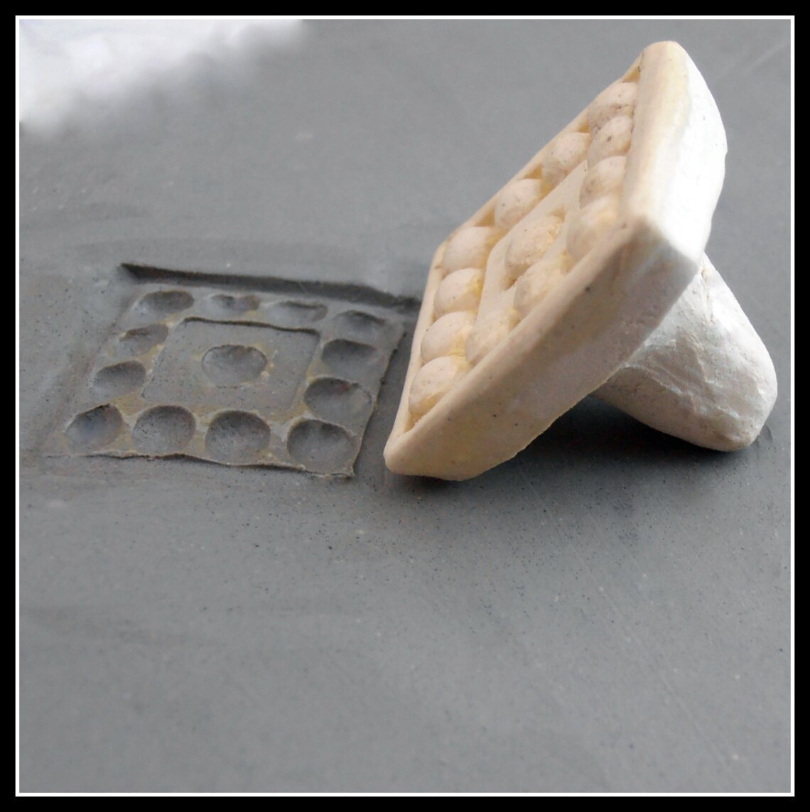 Bisque Clay Stamp for Stamping on Stoneware Clay Polymer Etsy