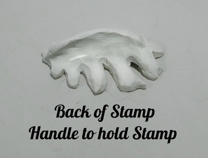 Bisque Pottery Stamp leaf Stamp Hand Carved Stamp, Pattern Tool, Bisque