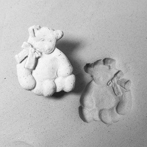 stamps for clay - clay tools - clay stamps - pottery stamps - ceramic stamps - bisque stamps - bear stamp   ( 266 )