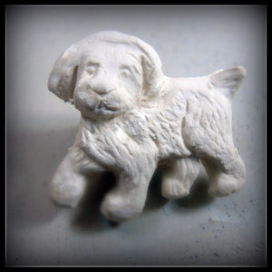 Handmade Stamp, Bisque stamp , Puppy Dog Stamp polymer clay stamp , metal clay,stamp crafts stamp 123 image 2