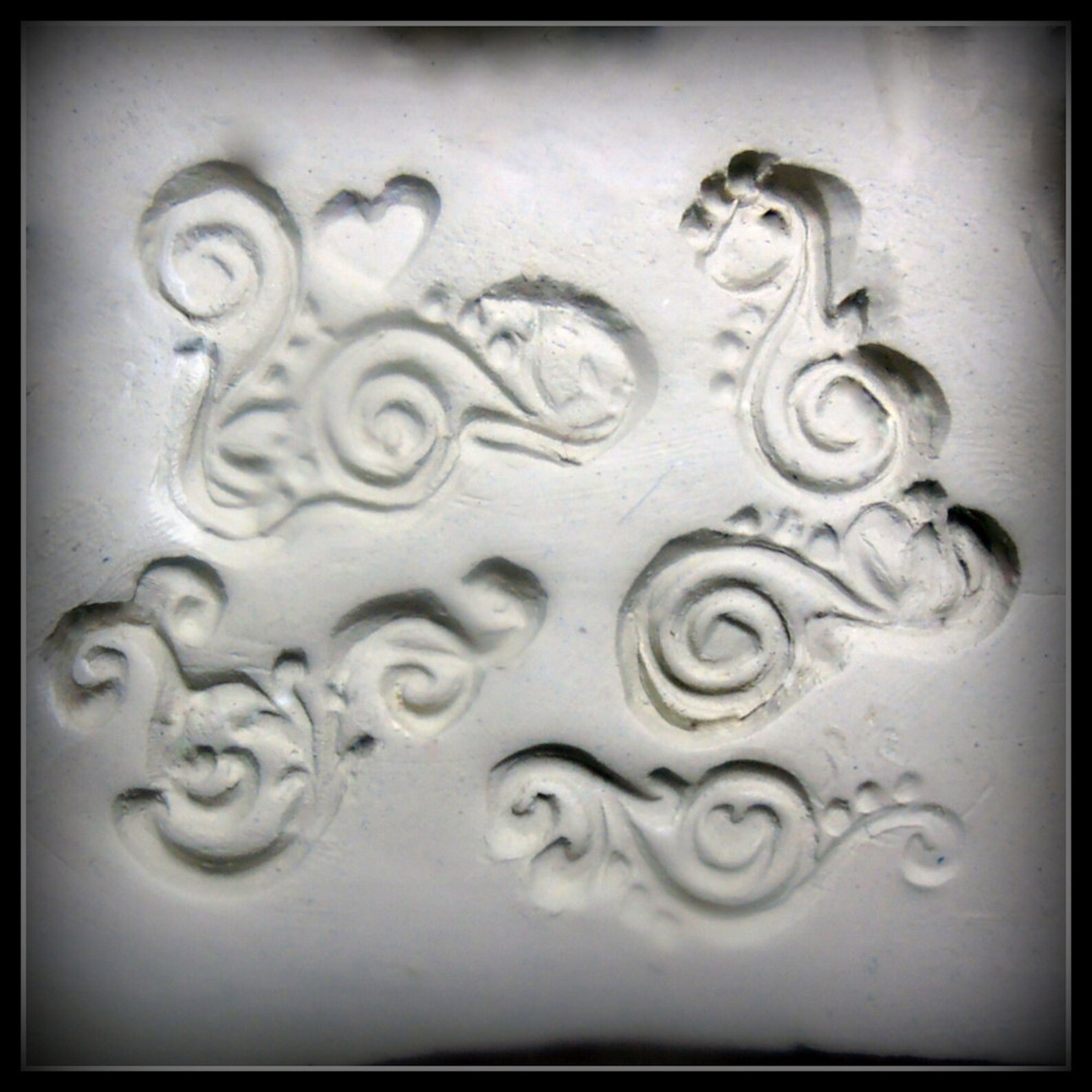 Hand Carved Bisque Clay Stamps for Stoneware Clay Polymer Etsy