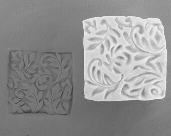 clay stamps - stamp for stamping on stoneware clay, Texture Pattern Stamp - polymer clay Stamp, metal clay, crafts tool,   # 441