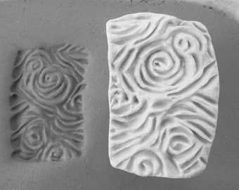 Handmade Pattern Stamps, Ceramic stamps,  Texture Stamp -patterning Stamp - pottery Supplies, Stoneware Stamps, Pattern Stamp  - #  438