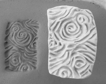 Handmade Pattern Stamps, Ceramic stamps,  Texture Stamp -patterning Stamp - pottery Supplies, Stoneware Stamps, Pattern Stamp  - #  450