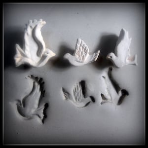 Handmade Stamps,Pottery Supplies, Clay Stamps, patterned bisque stamps - #  152