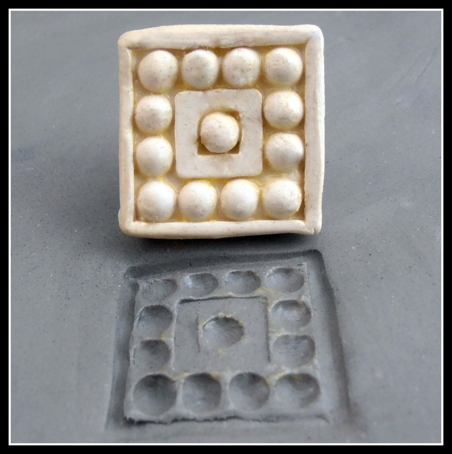 Bisque Clay Stamp for Stamping on Stoneware Clay Polymer Etsy