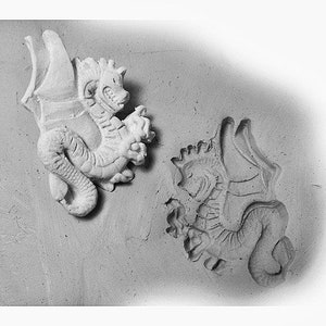 clay stamps - Dragon stamp - pottery tools -metal stamps -soap stamps -bisque stamps -ceramic stamps  - # 289