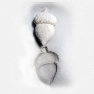 Handmade Stamps, Ceramic stamps, Pottery Supplies, Stoneware Stamps, Acorn Pattern Stamp  - #  141