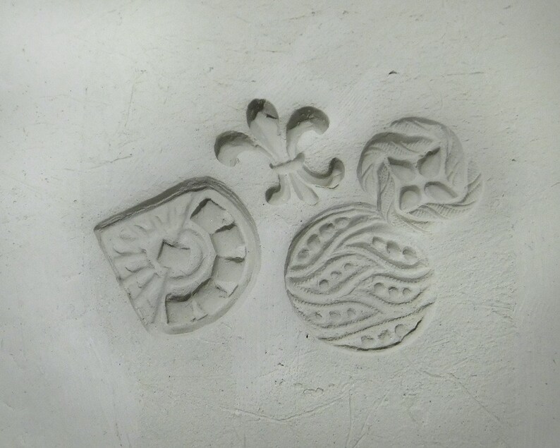 Pottery Stamps Bisque Clay Stamps Crafting Stamps Etsy