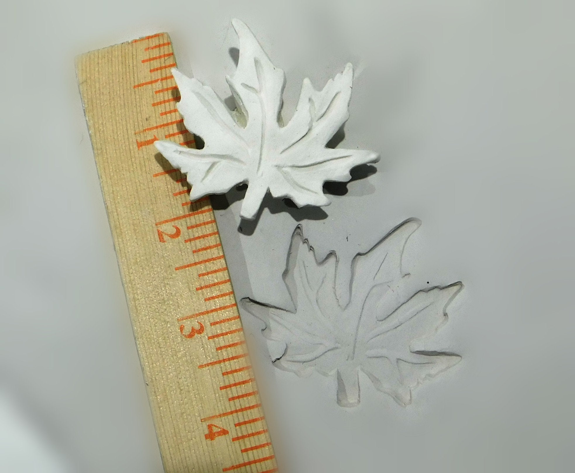 Bisque Pottery Stamps bisque Pottery Stamp leaf Stamp Hand Carved Stamp