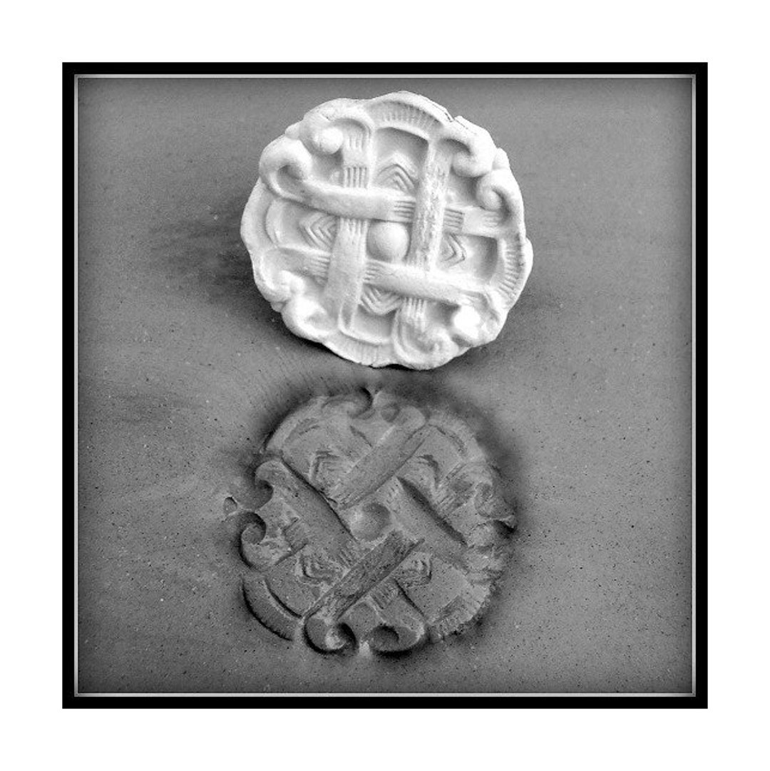 Bisque Clay Stamp qty. 1 for Pottery, Polymer, PMC, Fondant and More 48