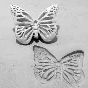 Butterfly Pattern Tool, Hand carved Stamps, Pottery Supplies, Clay Stamp, Bisque Stamps, ceramic pottery, Butterfly Stamp - ( 302 )