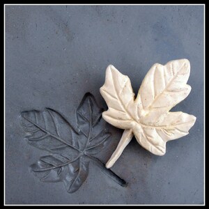 pottery stamp bisque Maple leaf stamp for stamping on stoneware clay, polymer clay, metal clay, crafts, and fondart foods 34 image 5