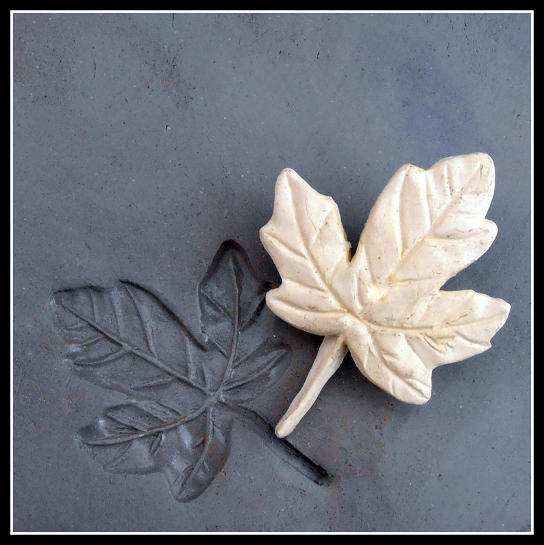 pottery stamp bisque Maple leaf stamp for stamping on stoneware clay, polymer clay, metal clay, crafts, and fondart foods 34 image 5