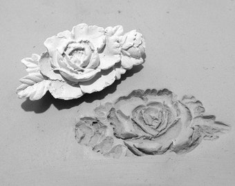 Rose pottery stamp -Ceramic stamps -Bisque flower stamp - pottery tool -  clay stamp for pottery - soap stamp - pottery stamp -   # 301