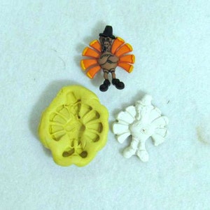 Turkey silicone mold,Thanksgiving Turkey, Silicone mold,push mold, food mold. craft mold, soap mold,clay mold, # 22 s