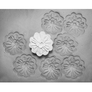 Bisque stamps -ceramic stamps - clay stamps -pottery tools -metal stamps -soap stamps -Round stamp - #  271