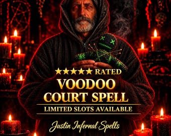 Voodoo Court Spell | African Legal Ritual for Civil & Criminal Cases, Justice Candle Work
