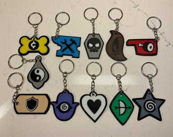 Mewgenics Keychains | Game-Inspired Cat Class Charms | Gamer Keychain & Backpack Accessory