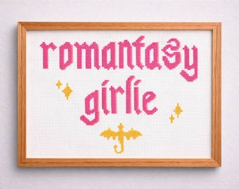 Romantasy Girlie Dragon Cross-Stitch Pattern
