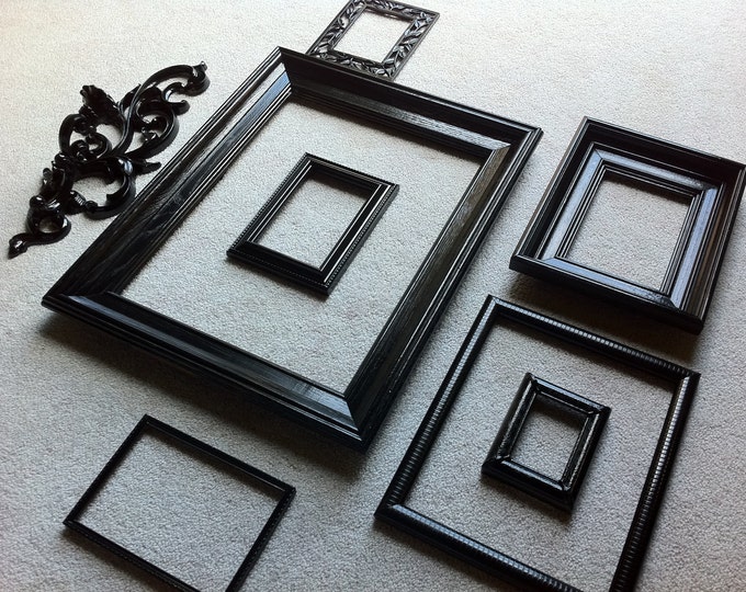 Vintage Black Frames Wall Sconce Funky Home Decor Unique Etsy