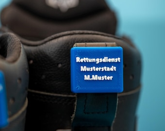 Haix naamplaatje/naamclip (1 paar/2 stuks) Geschikt voor Haix AirPower XR1, AirPower Lady, AirPowerXR91 - Lettertype: Segoe UI