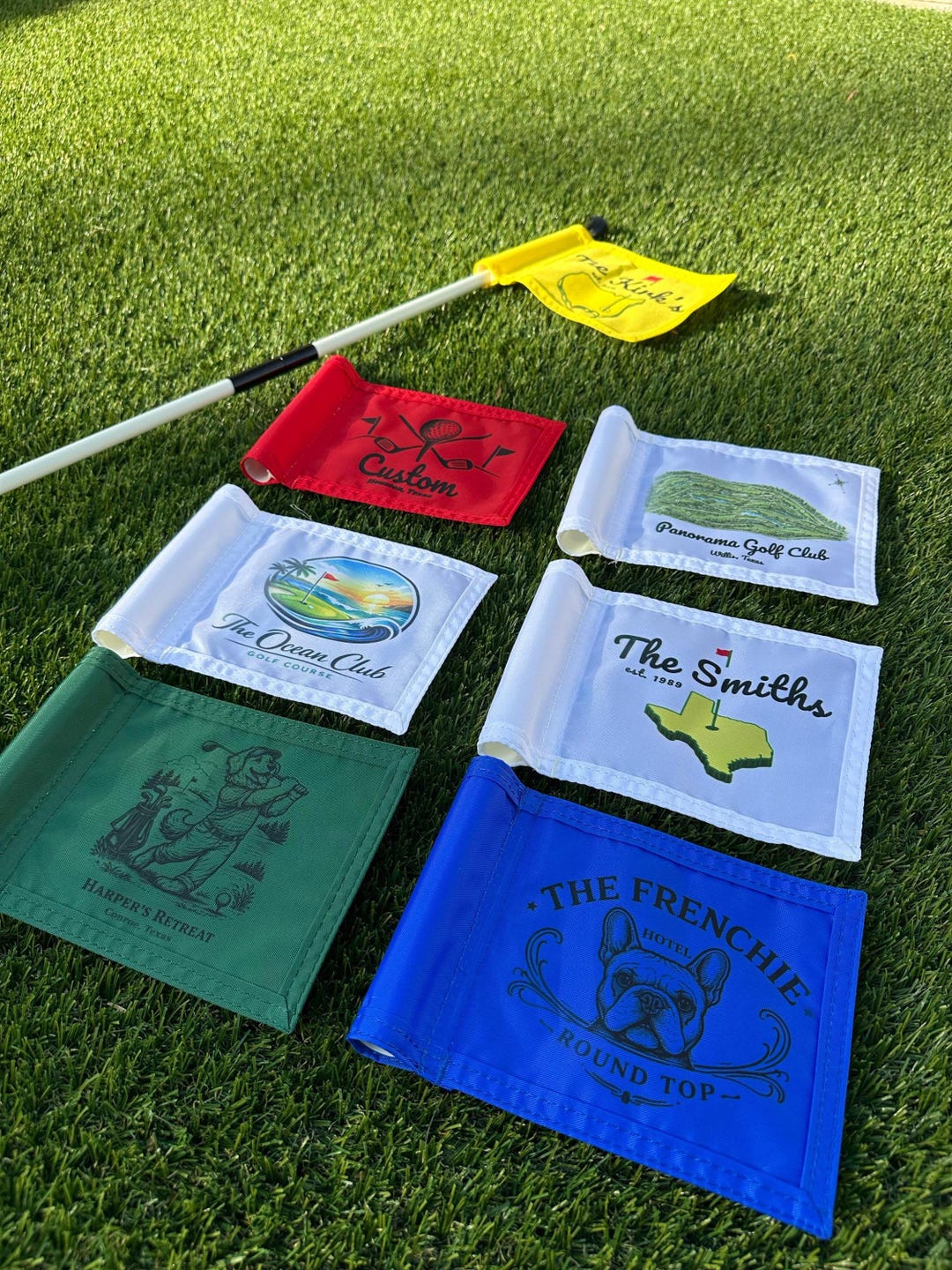 Custom Golf Flag - Mini Putting Green Size - 6