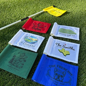Custom Golf Flag - Mini Putting Green Size - 6" x 8"