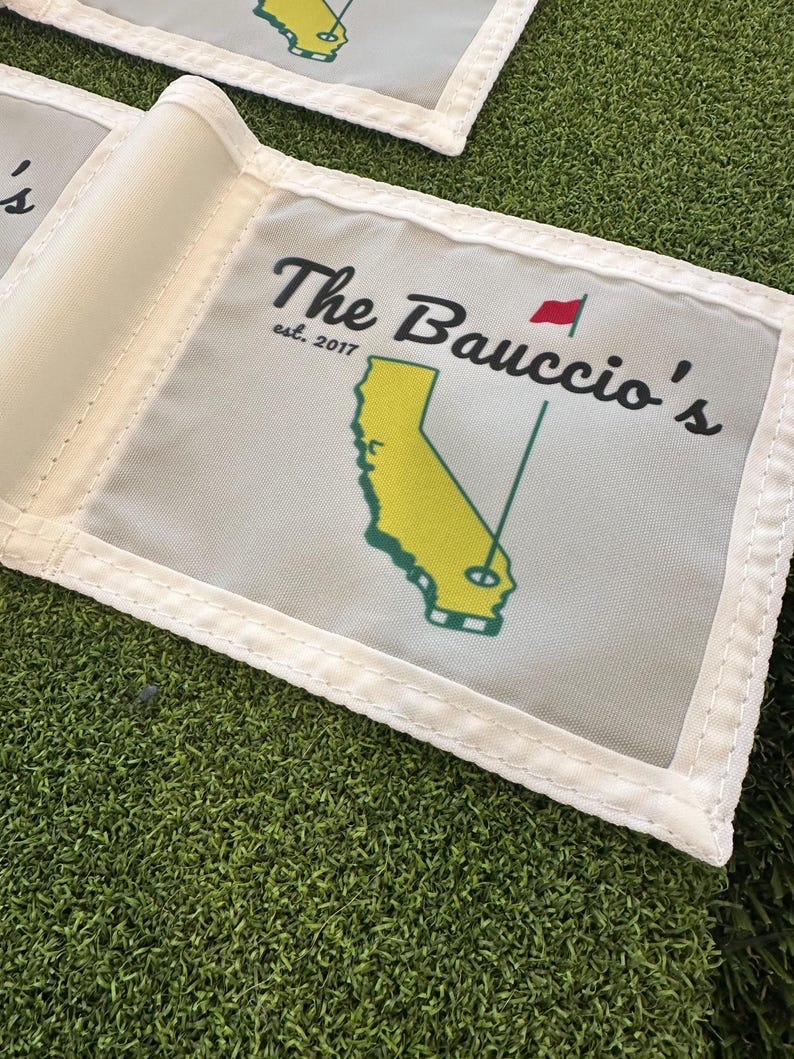 Custom State Putting Green Flag – Personalized Golf Gift (6