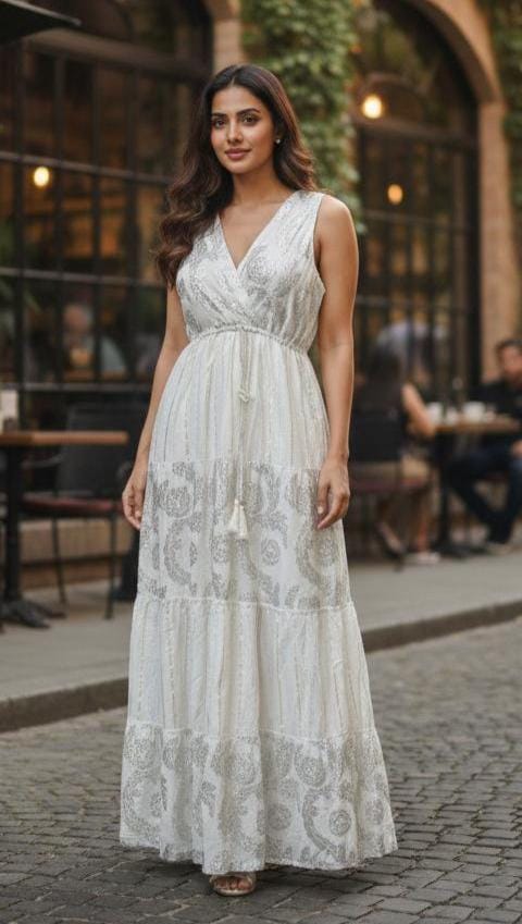 Ivory Beach Flowy Maxi Dress - Etsy