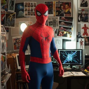 2026 Spider Hero-cosplaypak met masker – op film geïnspireerd ultrarealistisch websuperheldenkostuum | Comic Con-bodysuit, Halloween-bodysuit voor volwassenen en kinderen