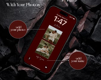 Customizable Photo Mobile Wallpaper, Personalized Design (Digital Download)