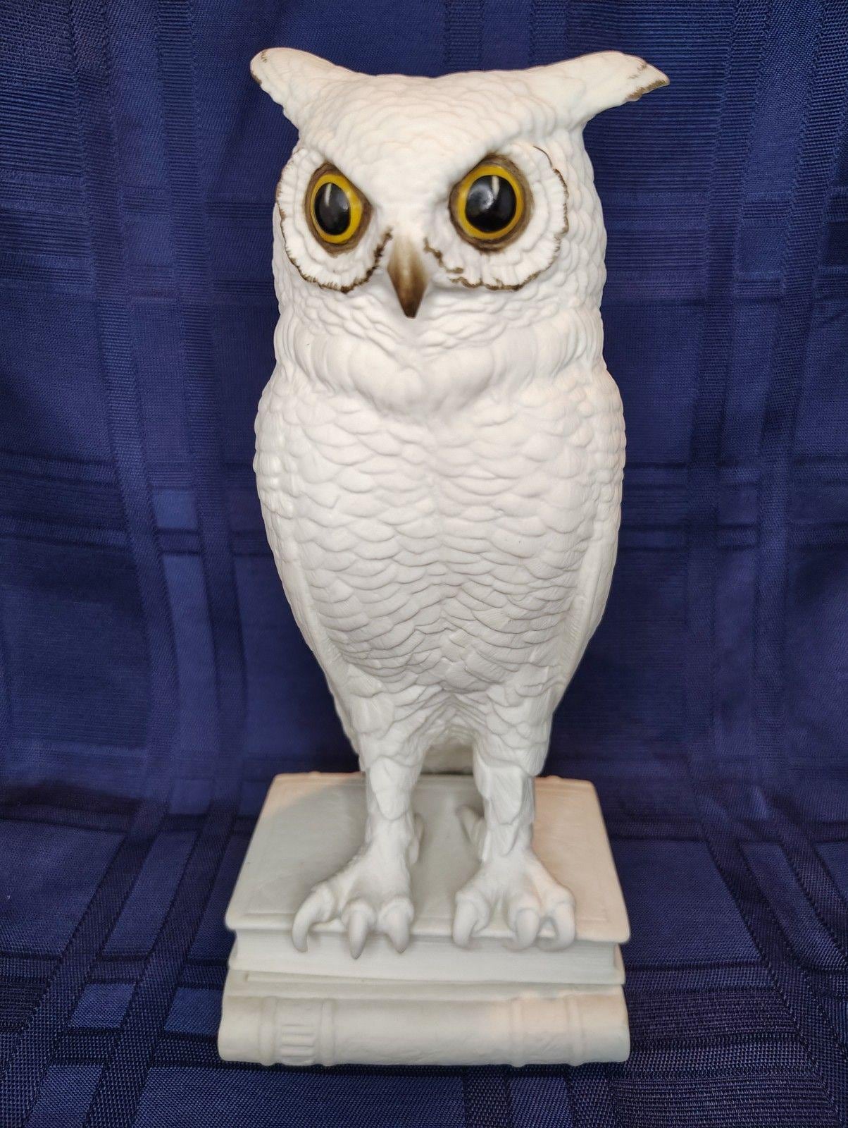 Vintage Boehm Porcelain Owl Bookend / Figurine 1960 Made In Trenton, NJ EUC Rare