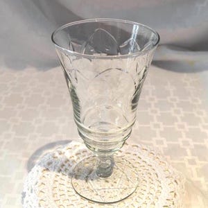 Vaso de cristal vintage para té helado, Normandía de Rock Sharpe