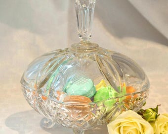 Vintage Crystal Candy Dish
